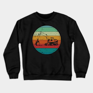 Vintage Excavator Crewneck Sweatshirt